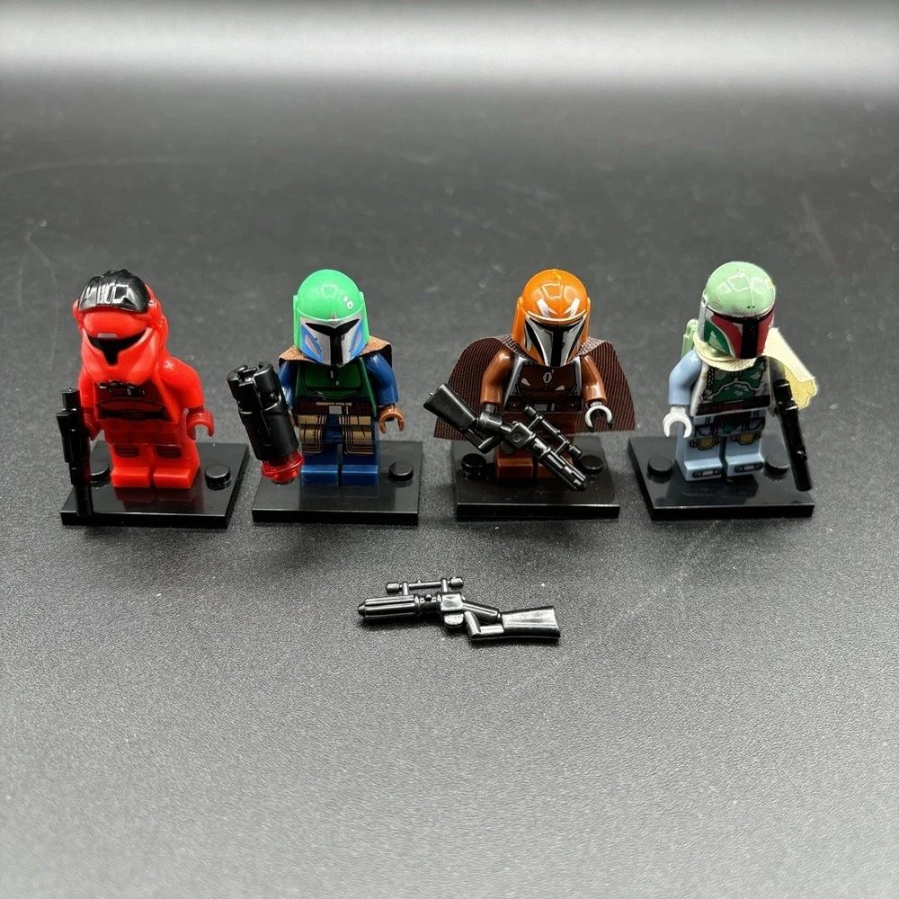 Lego Star Wars Custom Minifigure Lot Boba Fett Mandalorian Tribe Warrior Vonreg